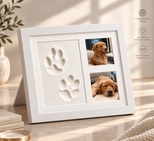 Coffret Empreinte – Cadre souvenir patte & photo