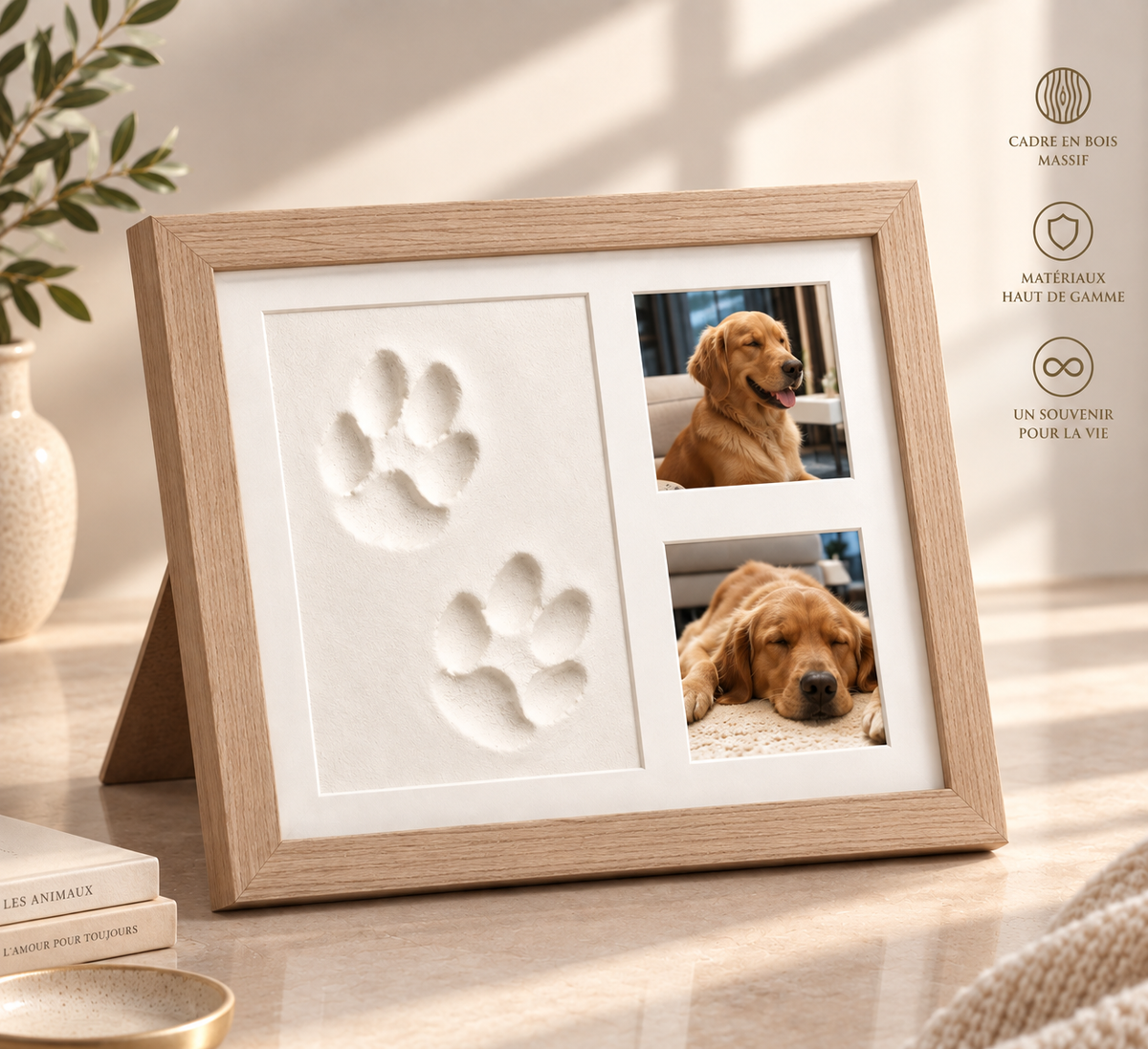 Coffret Empreinte – Cadre souvenir patte & photo